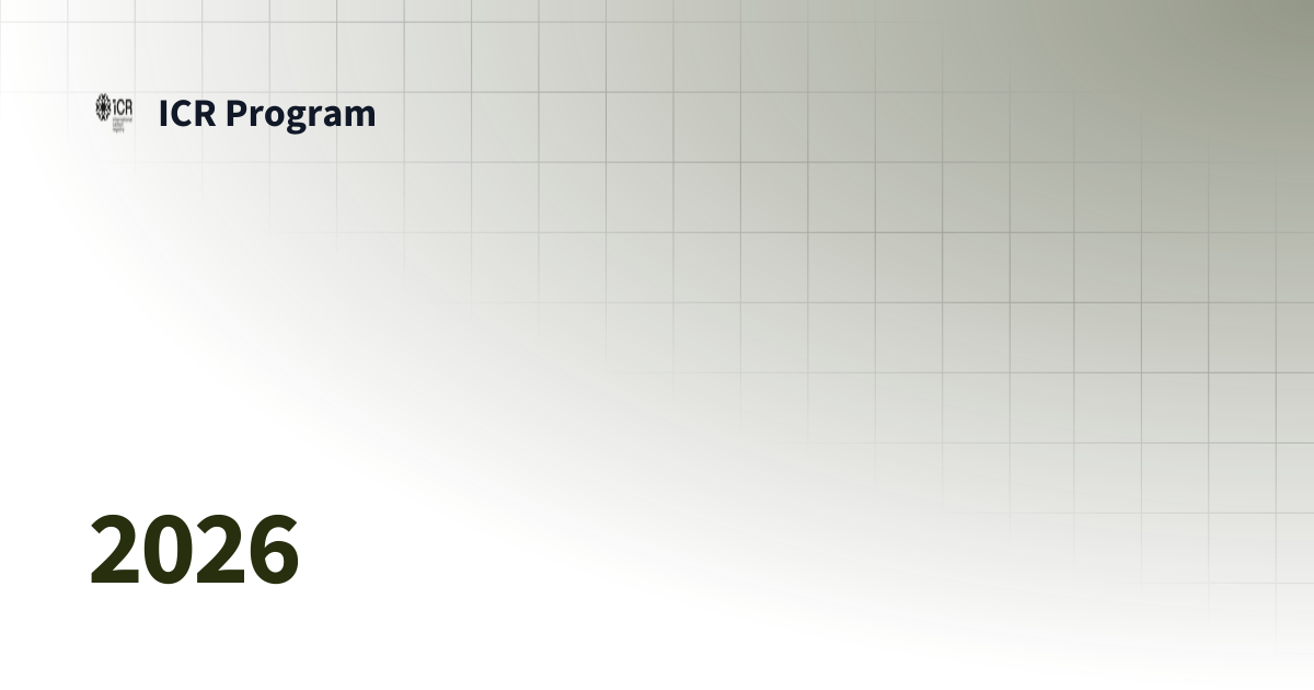 2026 | ICR Program