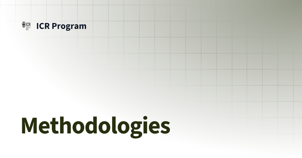 Methodologies | ICR Program